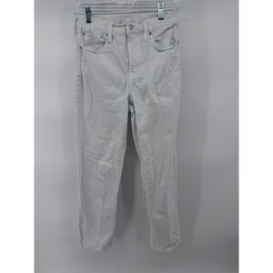 Madewell‎ The Perfect Vintage Jean Sz 26 Off White High Rise Denim